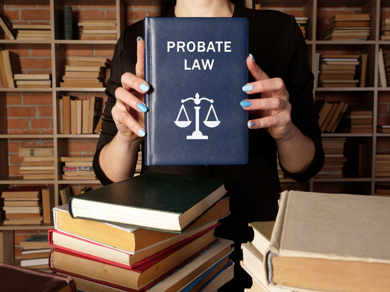PROBATE LAW phrase on the book. Probate law refers to the proc